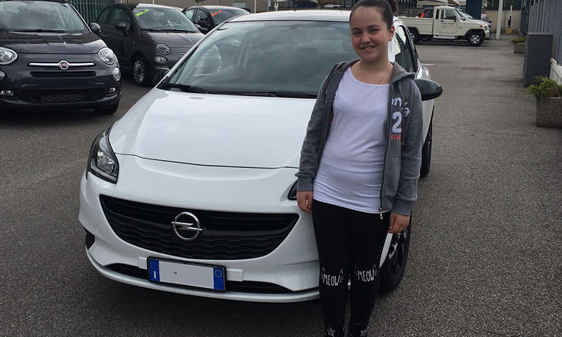 Opel Corsa della mamma di Alessia